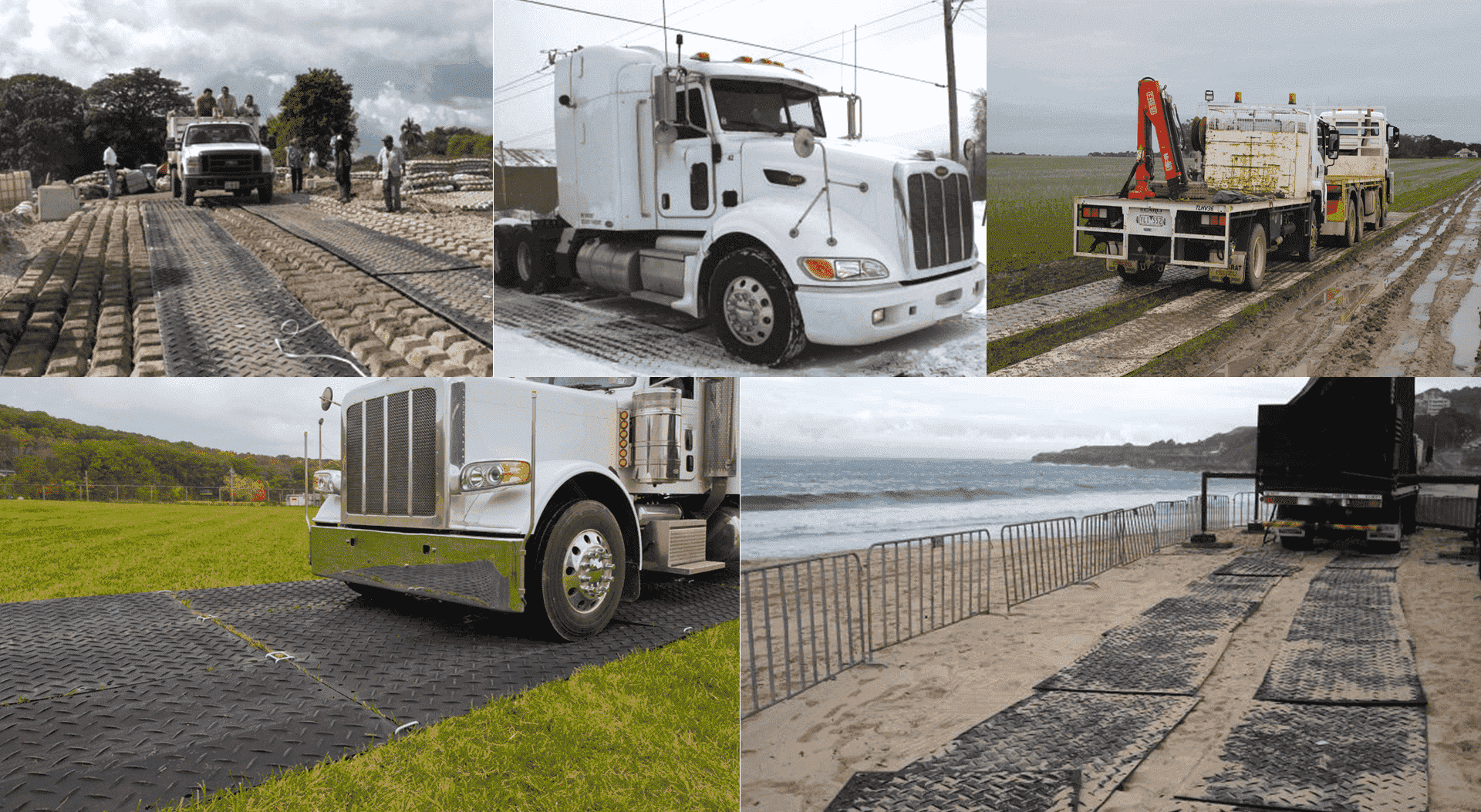 нанесение мата для защиты грунта